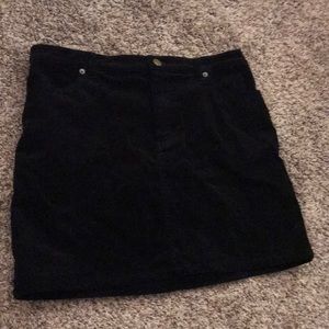 Black Corduroy Skirt